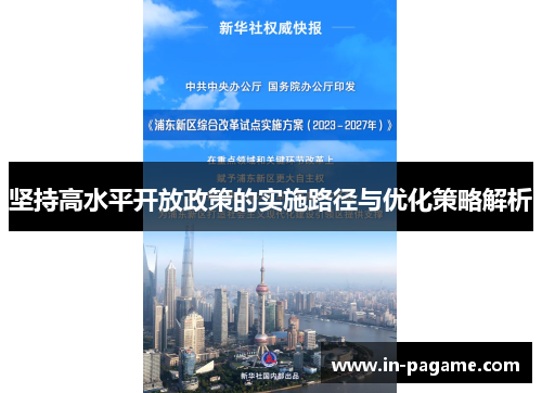 坚持高水平开放政策的实施路径与优化策略解析